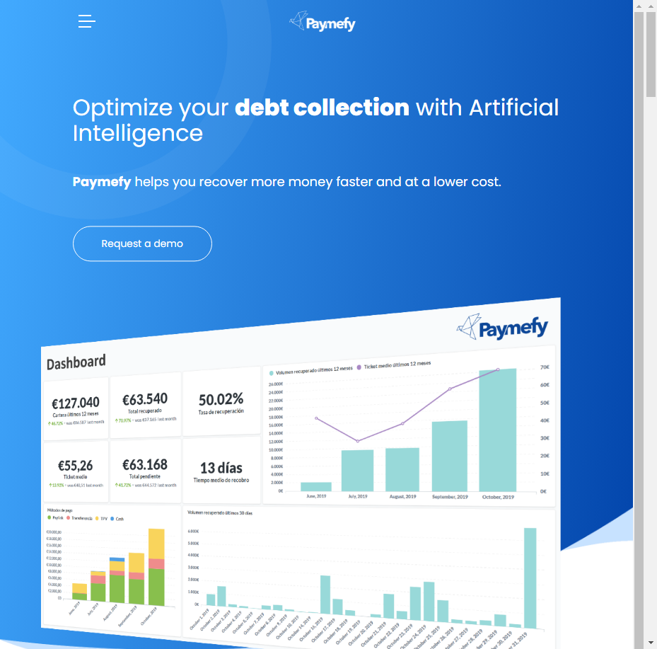 Paymefy - Optimizing debt collection